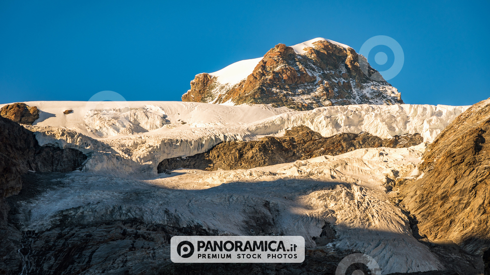  Piccolo Ghiacciaio di Verra e Polluce al tramonto, Valle d'Ayas