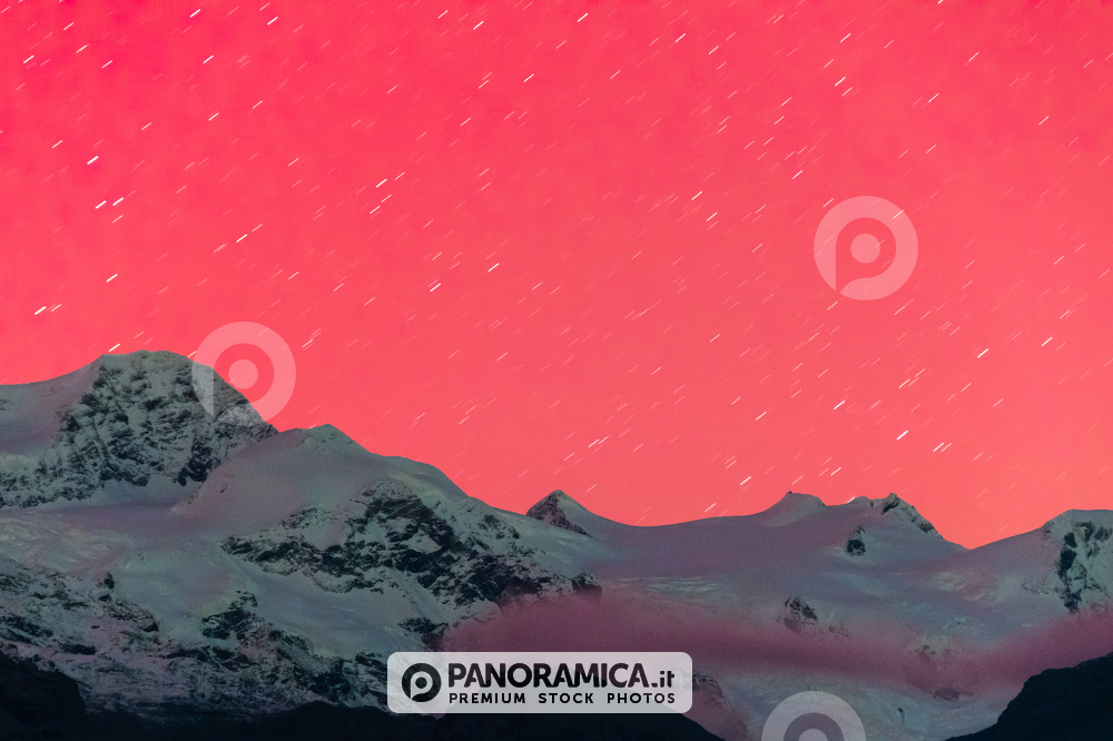 Aurora Boreale (SAR) sul Monte Rosa