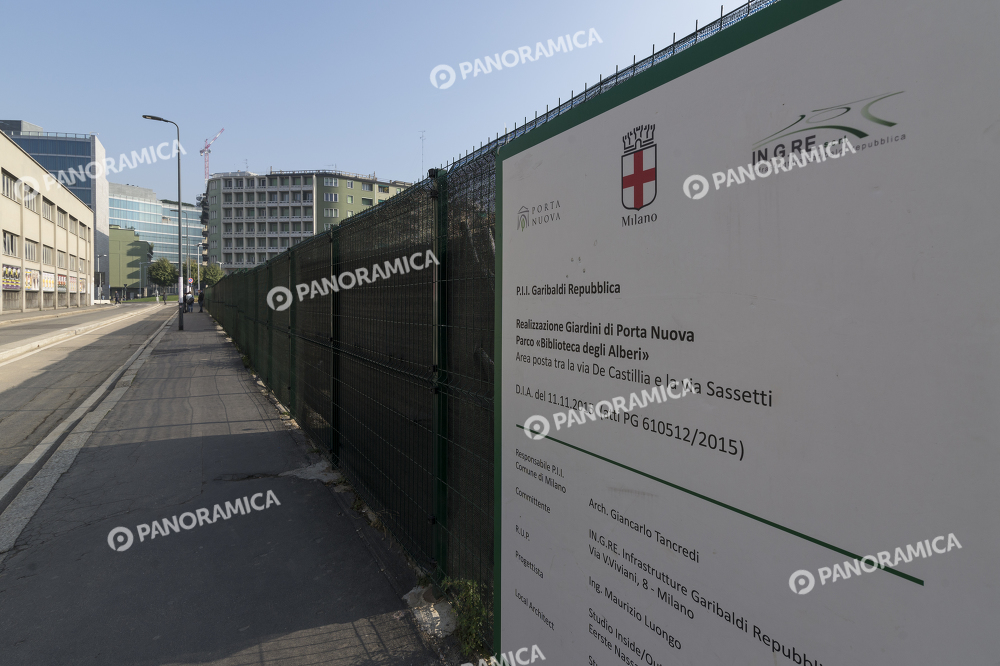 Biblioteca degli alberi in cantiere
