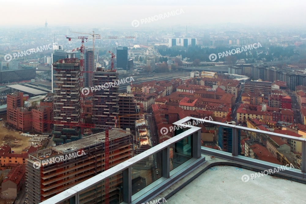 Bosco Verticale visto dal 39° piano del Palazzo Lombardia