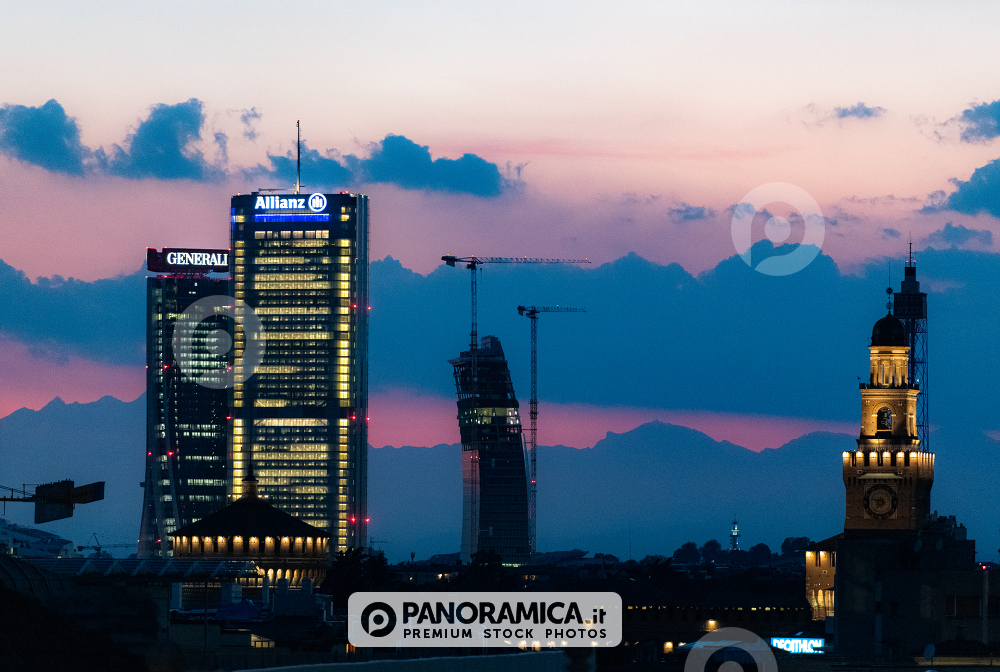 Citylife al tramonto