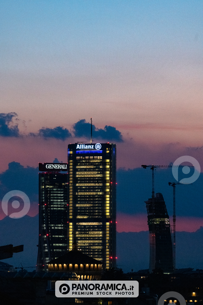 Citylife al tramonto