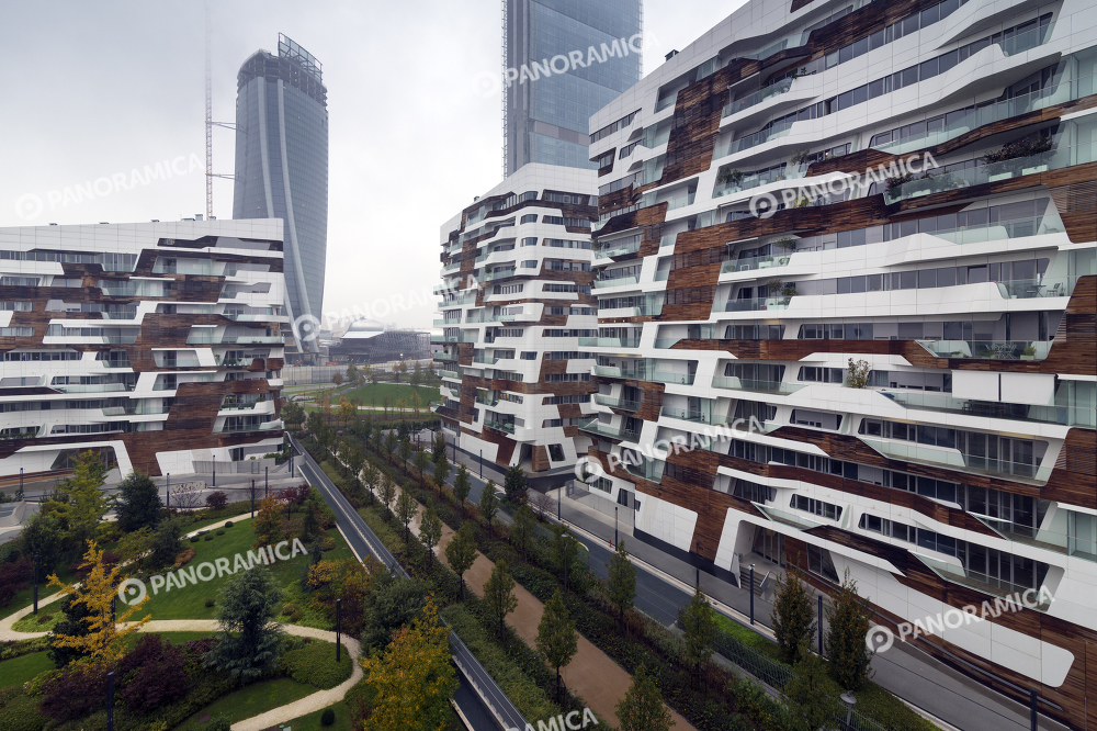 Cortile interno delle Residenze Hadid