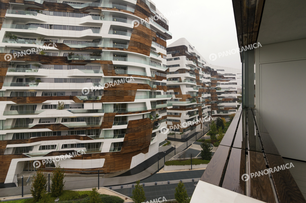 Cortile interno delle Residenze Hadid