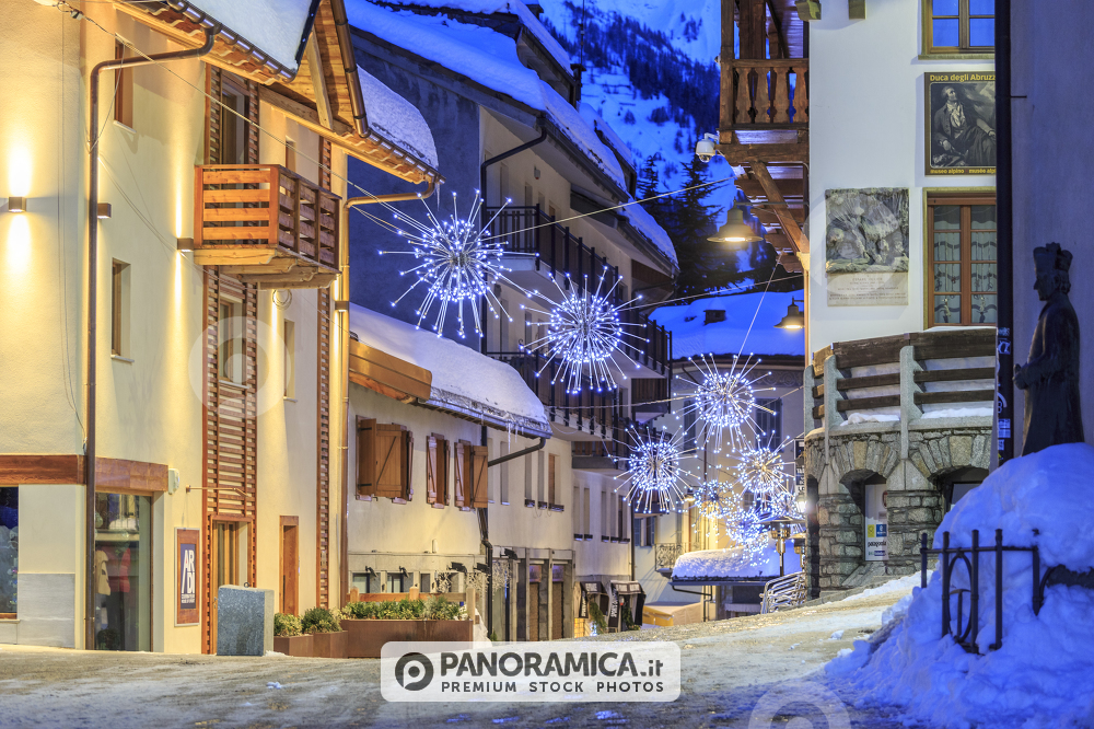 Courmayeur in inverno a Natale