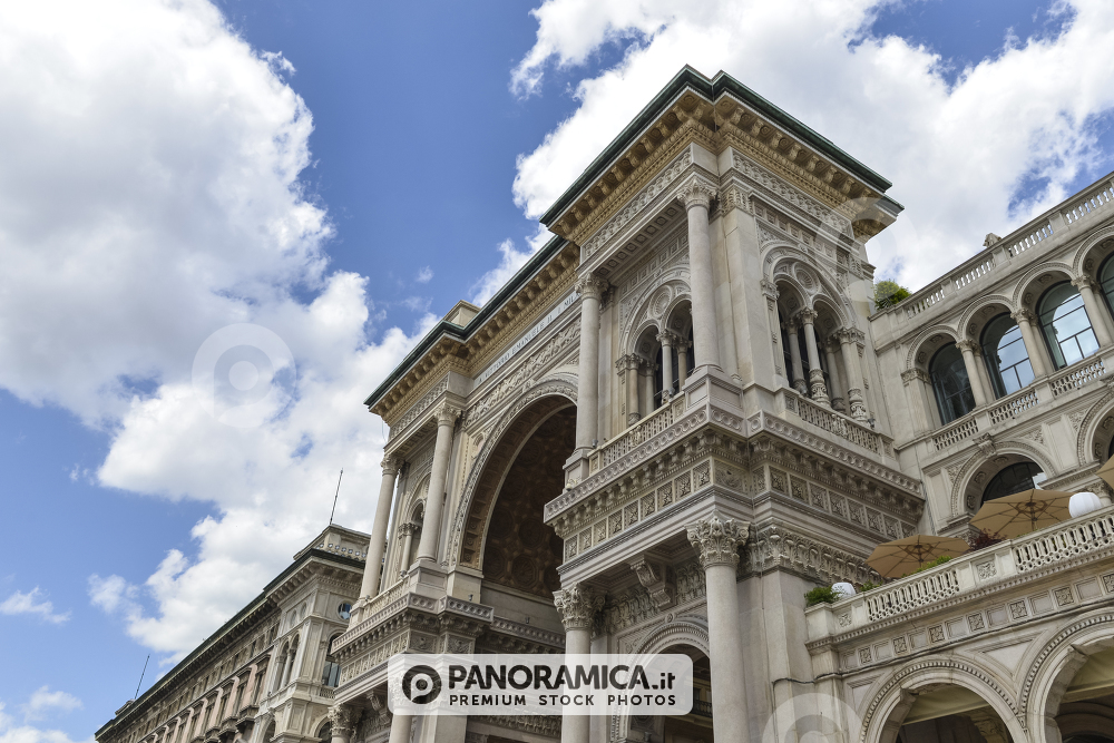 Facciata della Galleria Vittorio Emanuele II