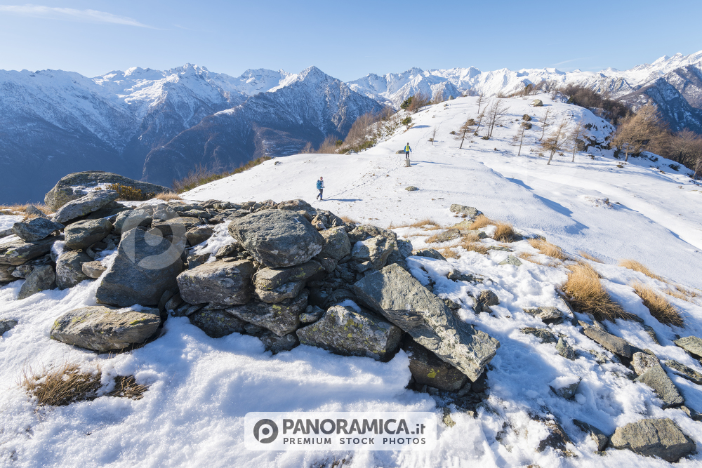 La dorsale della Tete de Cou, Arnad, Valle d'Aosta