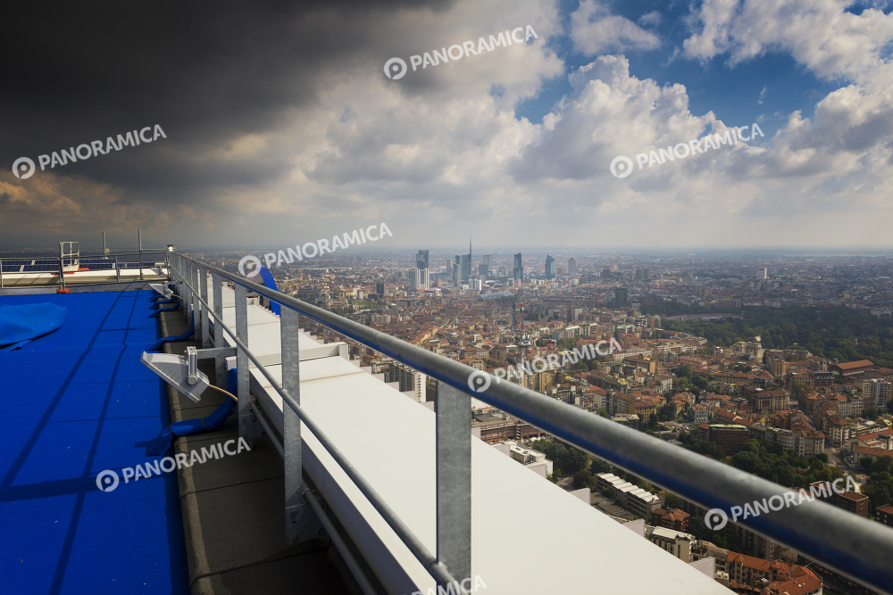 La vista dal tetto della Torre Allianz