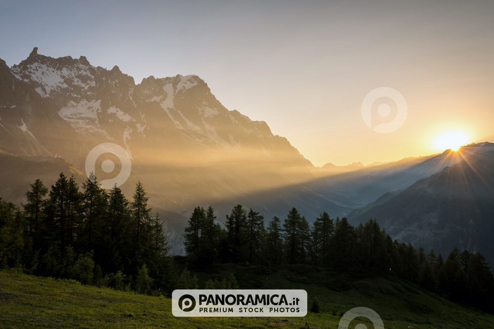 L'alba sul Monte Bianco 