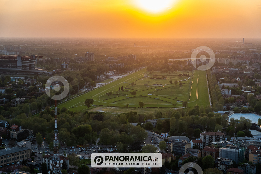Milano, Veduta aerea dell'Ippodromo