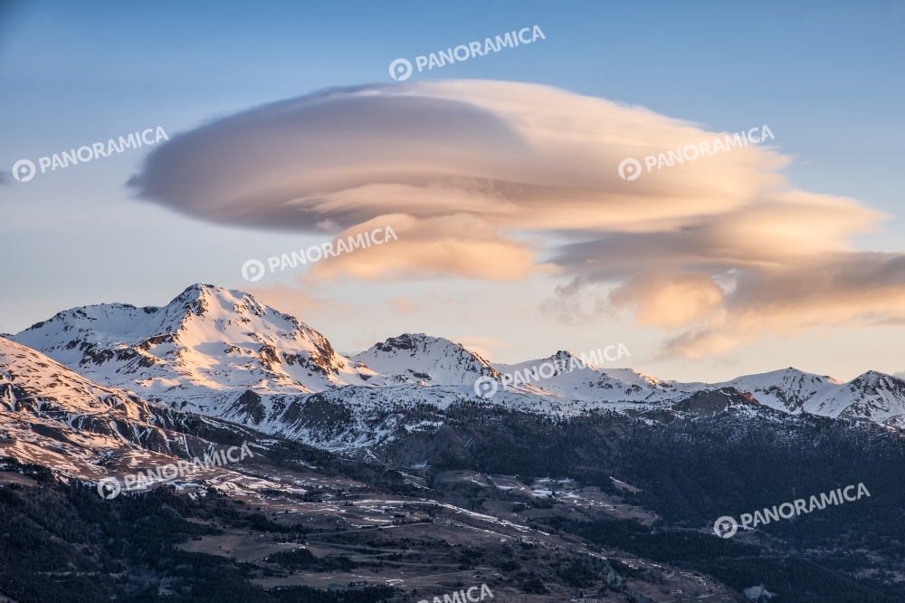 Mont Fallère e le nuvole
