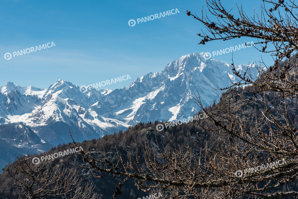 Monte Bianco visto dal Col du Mont Joux