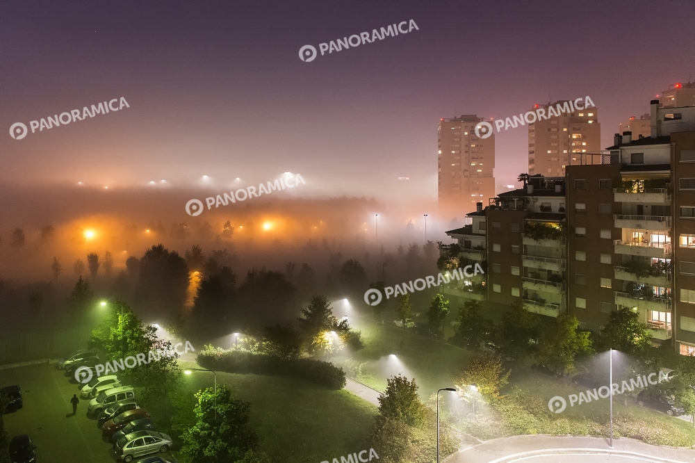 Nebbia sul Parco Franco Verga