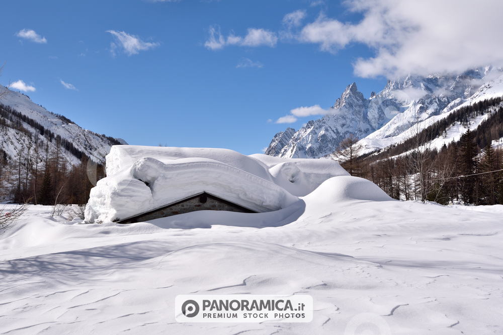 Nevicata in Val Ferret