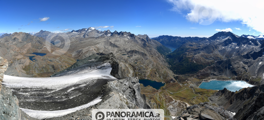 Panorama dalla Punta Basei, parco del Gran Paradiso