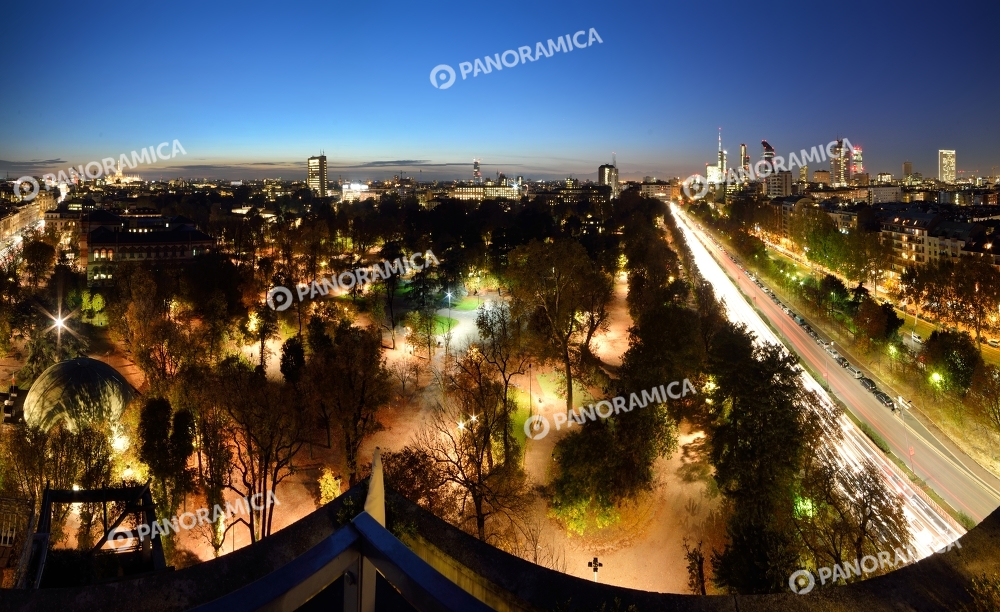 Panoramica dei Giardini di Porta Venezia