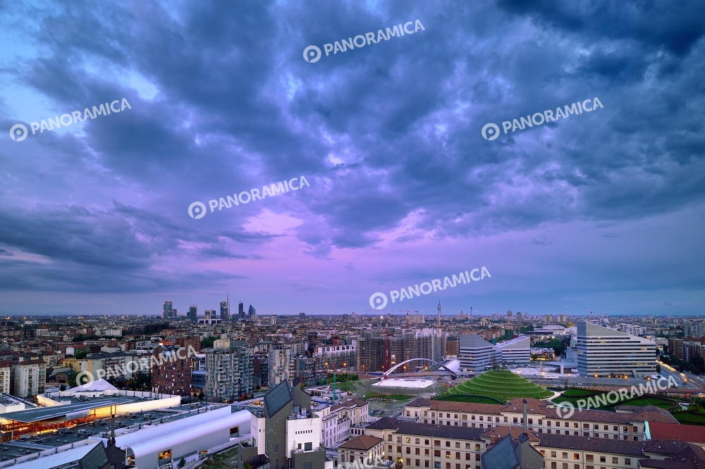 Panoramica del Portello e skyline di Porta Garibaldi