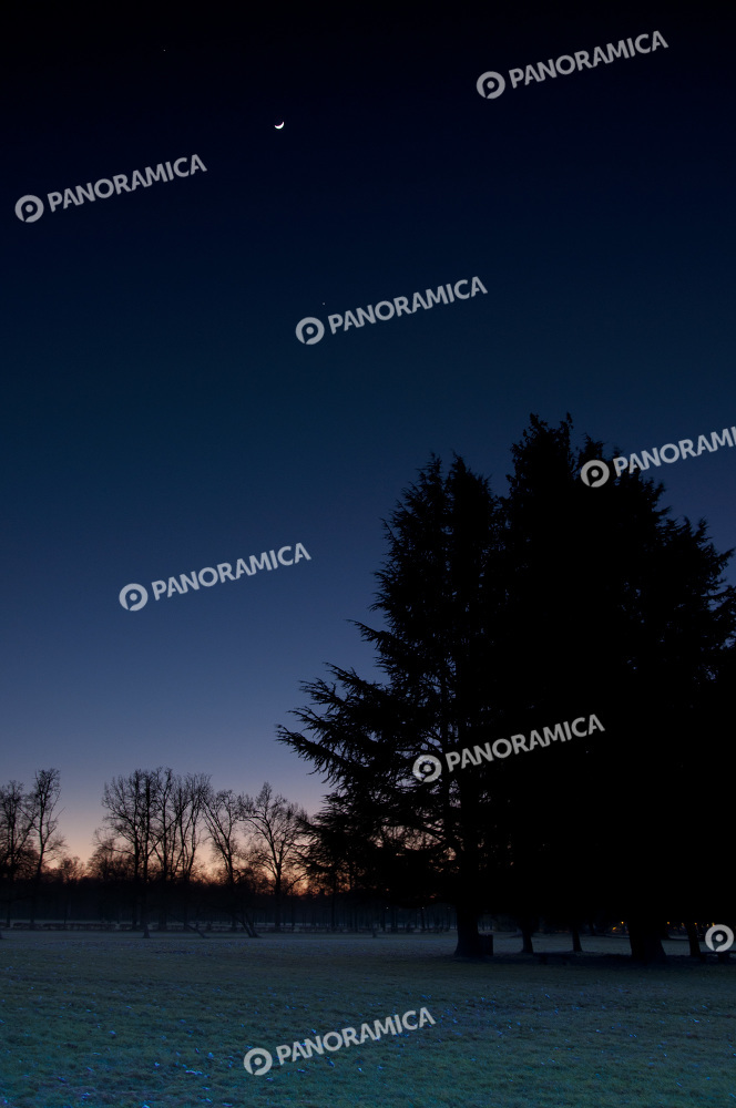 Parco di Monza di sera