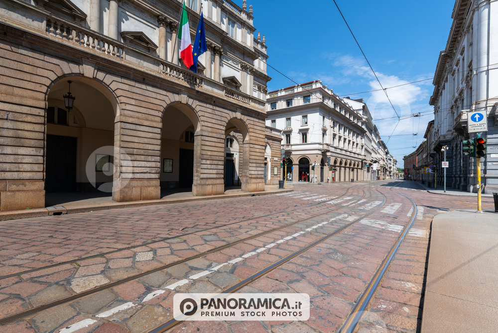 Piazza delle Scala deserta