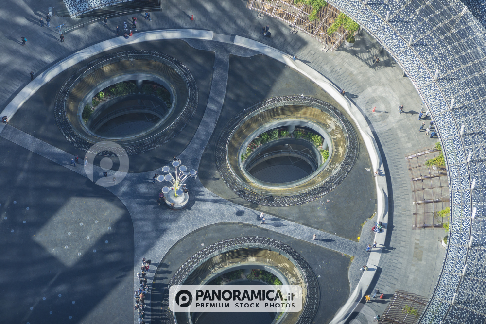 Piazza Gae Aulenti dall'alto
