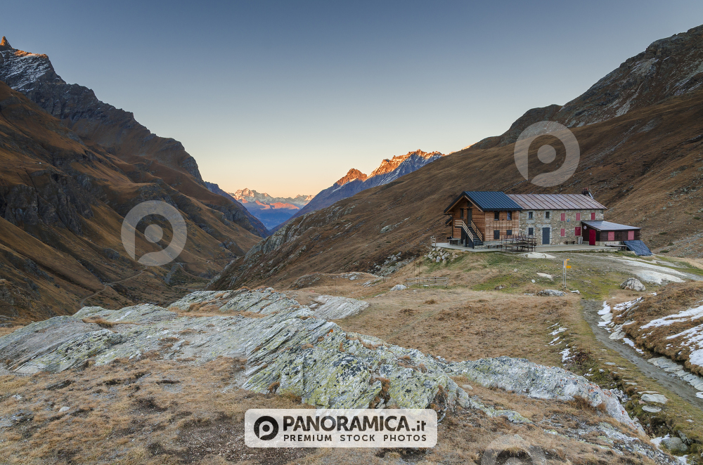 Rifugio Benevolo al tramonto, Valle di Rhêmes, Valle d'Aosta