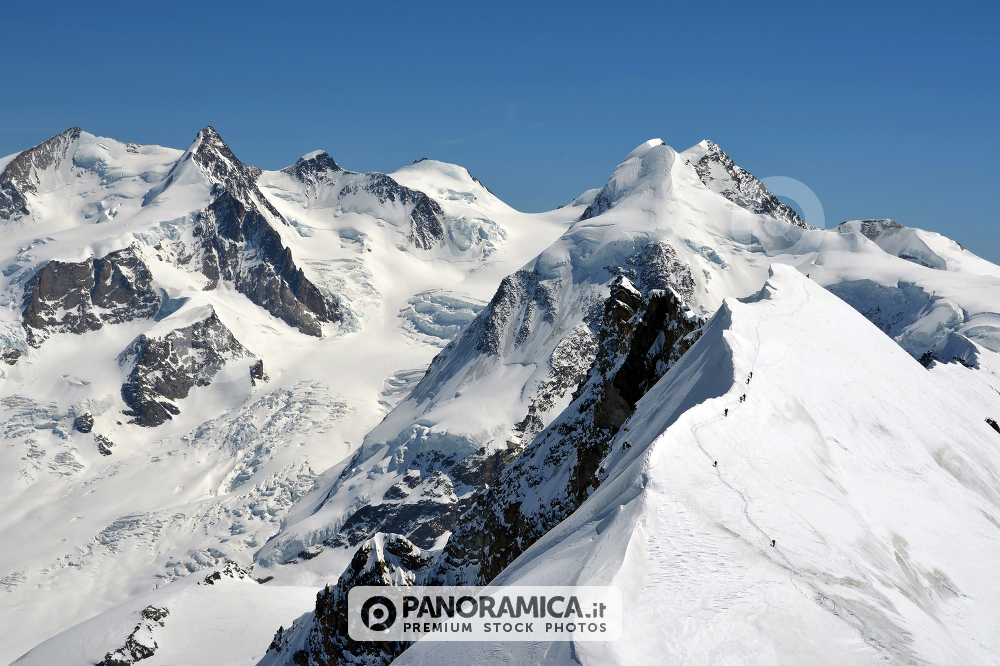 Sci alpinisti sul Breithorn (Centrale), Monte Rosa