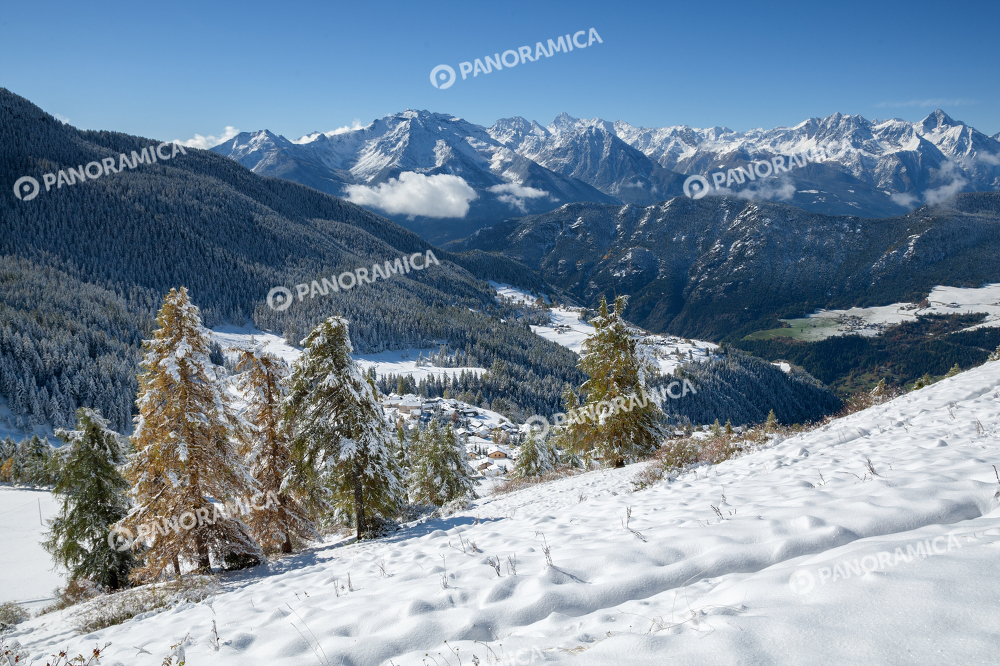 Scorcio sulla Valtournenche dall'alto