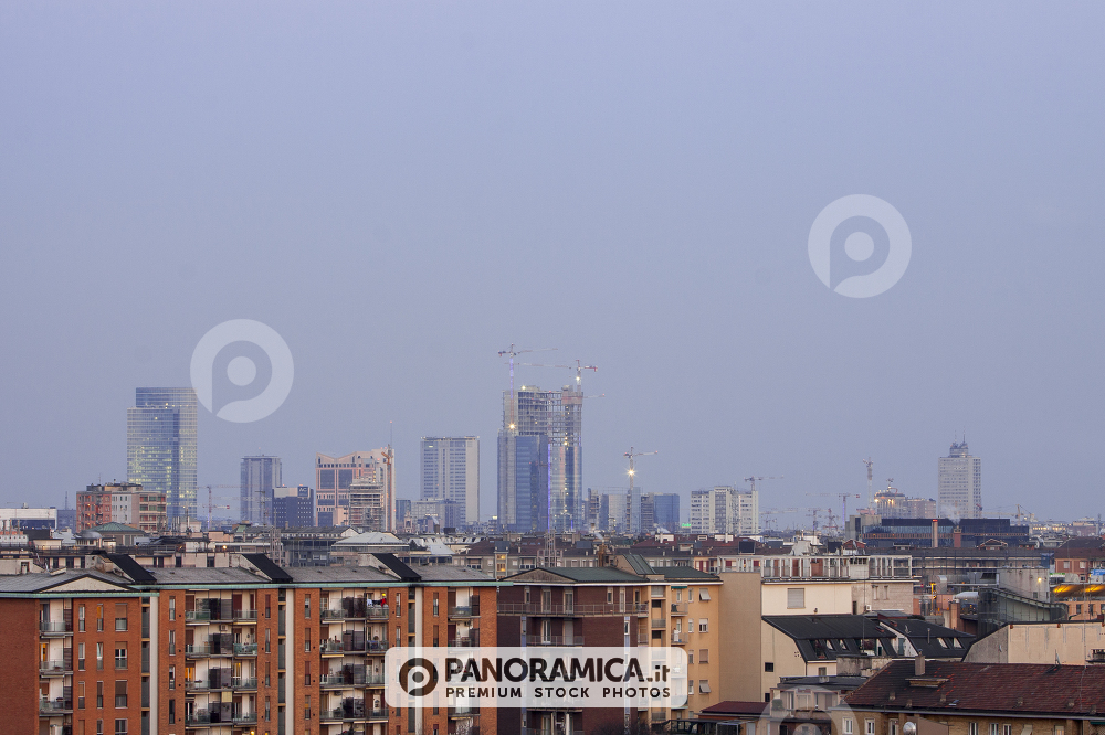 Skyline di Porta Nuova in cantiere