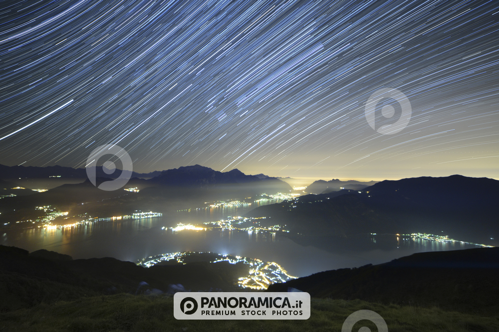 Startrail sul Lago di Como