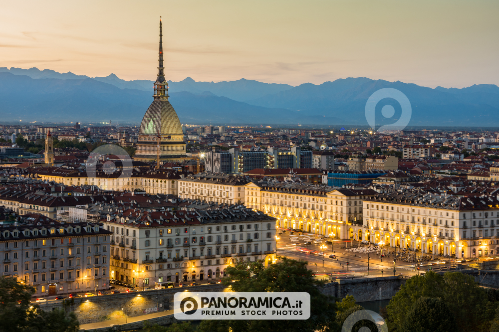 Torino al tramonto