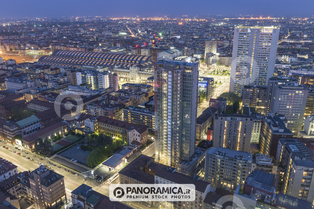Torre Galfa in fase di recladding