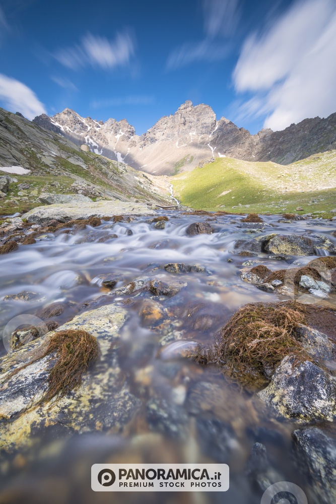 Torrente di Cuney e Bec du Merlo, Valle di Saint-Barthelemy, Valle d'Aosta