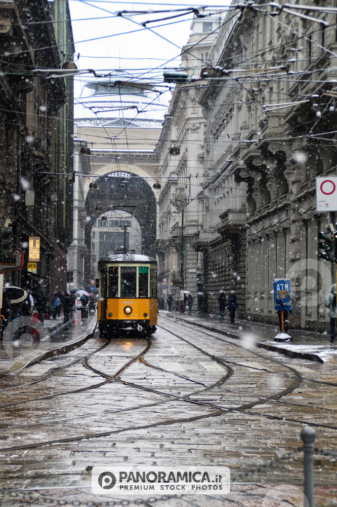 Tram 1 sotto la neve