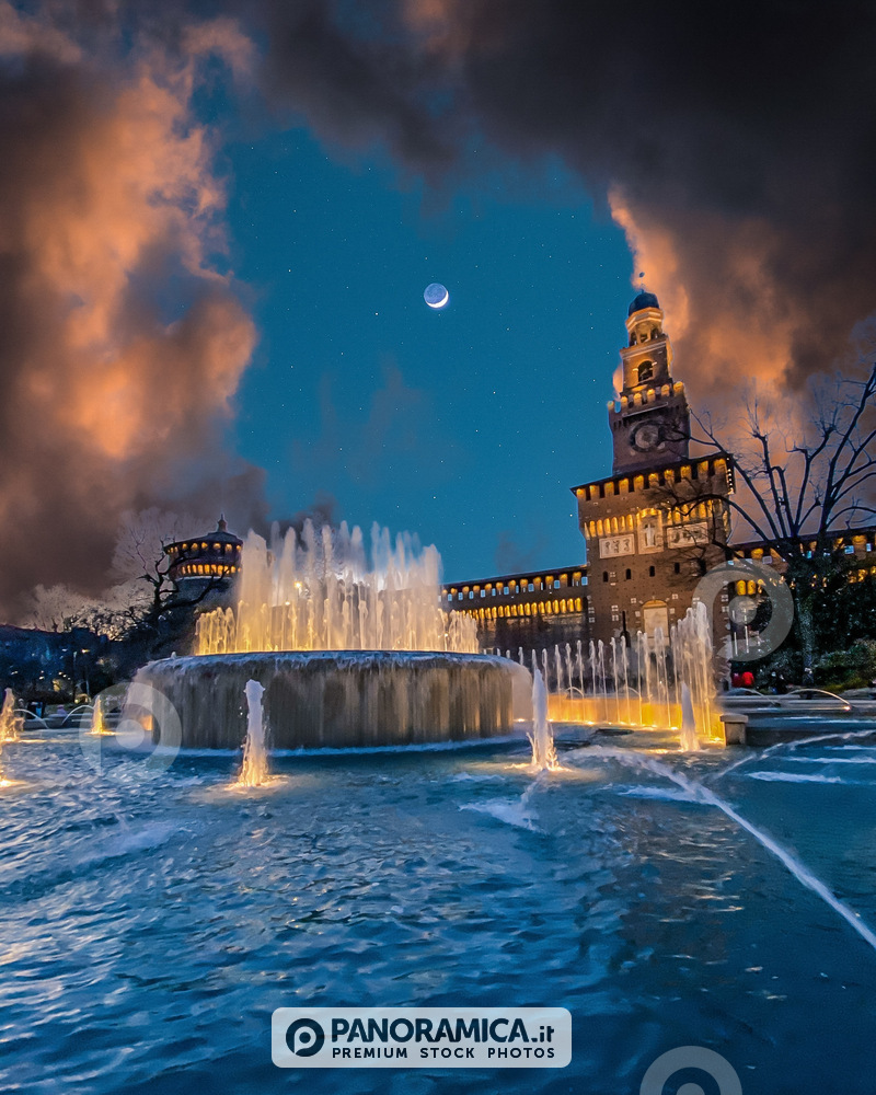 tramonto al Castello Sforzesco