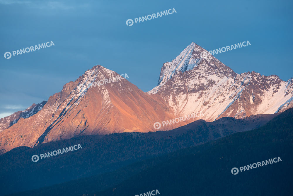 Tramonto Becca di Nona e Monte Emilius da Les Combes