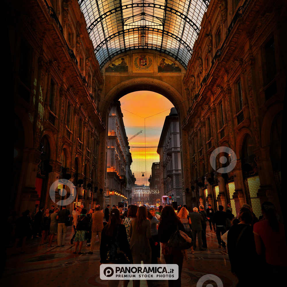Tramonto in Galleria Vittorio Emanuele