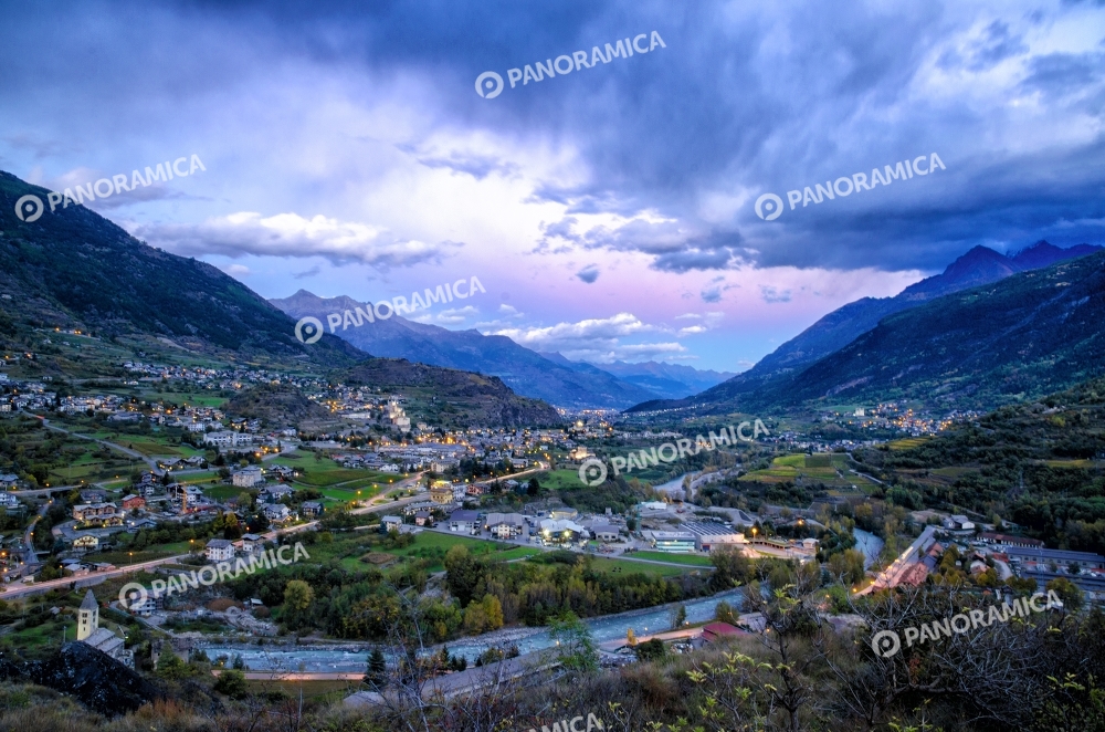 Tramonto sopra Villeneuve