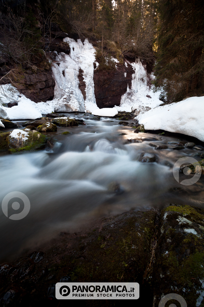 Unknown rivers and waterfalls in Val Venegia, Paneveggio Natural Park, Dolomites, Italy