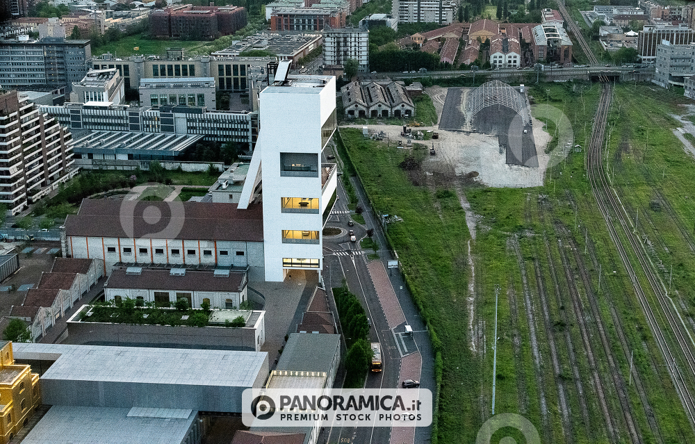 Veduta aerea della Fondazione Prada