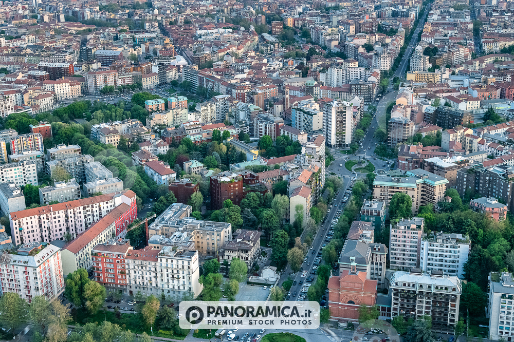 Veduta aerea di Via Michelangelo Buonarroti 