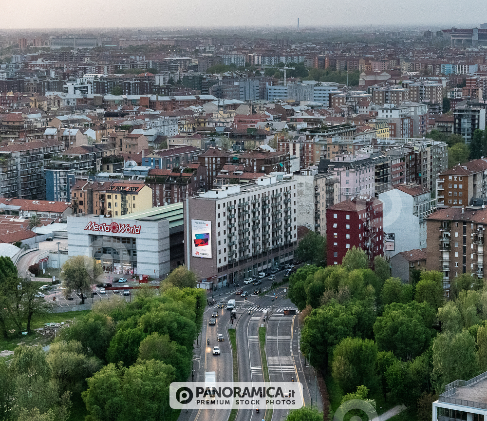 Veduta aerea di Viale Cassala - Media World