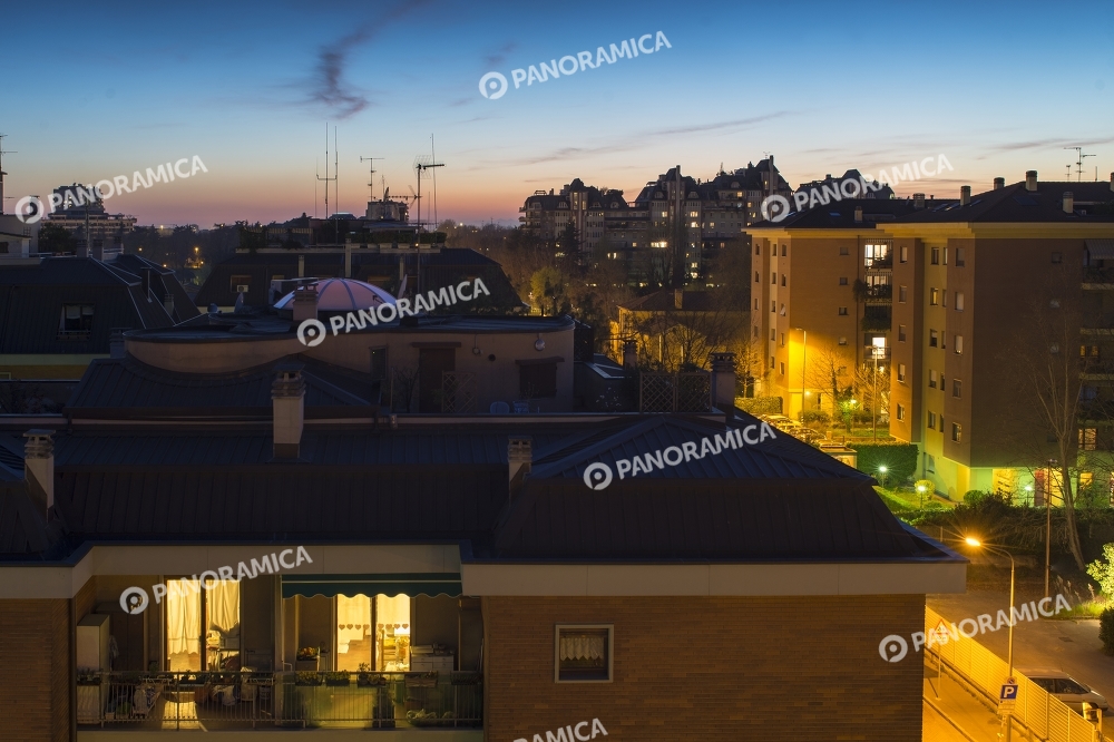 Via Ippodromo al tramonto