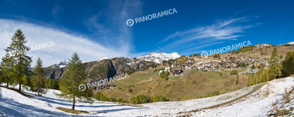 Vista panoramica di Chamois