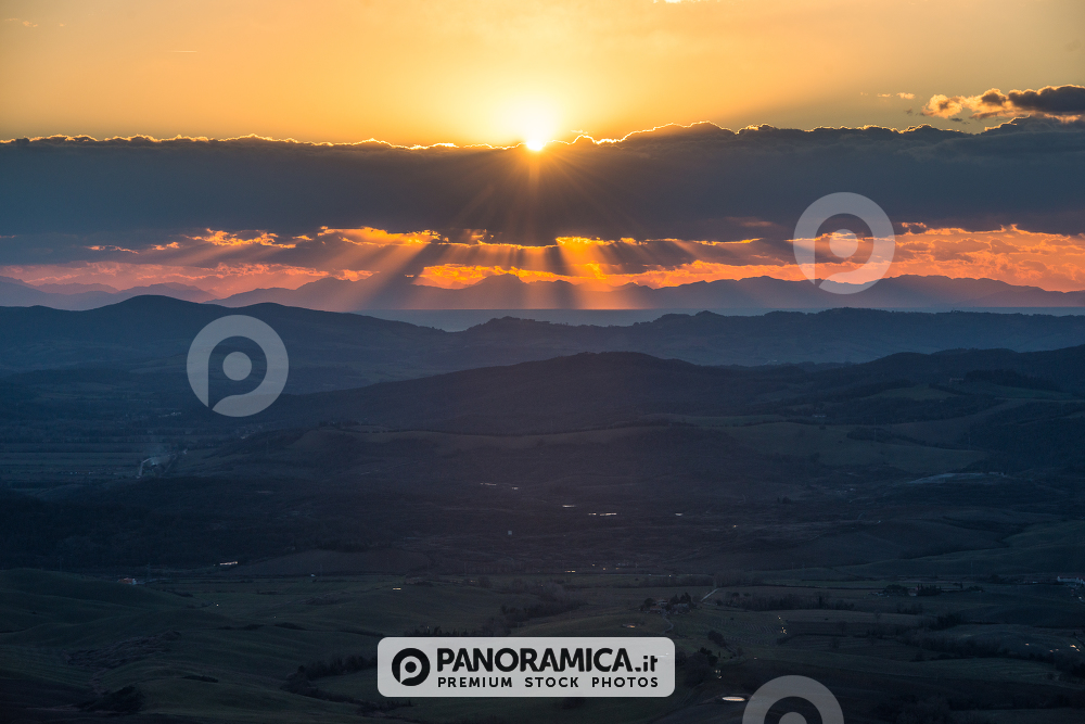 Volterra, tramonto